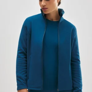 Veste thermique ajustée de style sportif bleu